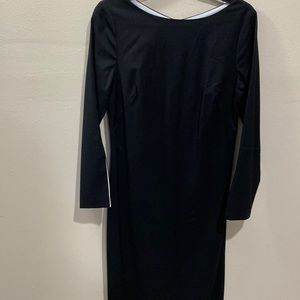 BANANA REPUBLIC BLACK FORMAL DRESS WITH WHITE LINING